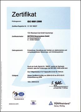 Urkunde Zertifikat DIN EN ISO 9001:2000 Urkunde Zertifikat DIN EN ISO 9001:2000